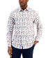 Фото #3 товара Men's Lance Regular-Fit Stretch Floral-Print Button-Down Shirt, Created for Macy's