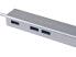 Фото #9 товара Equip USB-C to 3-port USB 3.0 Hubs with Gigabit adapter - USB 3.2 Gen 1 (3.1 Gen 1) Type-C - Silver - USB 3.2 Gen 1 (3.1 Gen 1) Type-A - WLAN - Aluminium - 22 mm - 15 mm