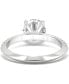 ფოტო #6 პროდუქტის Moissanite Knife-Edge Engagement Ring (2-1/4 ct. t.w. DEW) in 14k White Gold