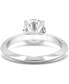 ფოტო #6 პროდუქტის Moissanite Knife-Edge Engagement Ring (2-1/4 ct. t.w. DEW) in 14k White Gold