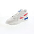 Reebok Classic Leather Mens Beige Leather Lifestyle Sneakers Shoes