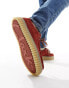 Clarks Torhill Lo shoes in red suede