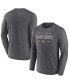 ფოტო #1 პროდუქტის Men's Heather Charcoal Vegas Golden Knights Long Sleeve T-shirt