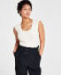 ფოტო #1 პროდუქტის Women's Scoop-Neck Textured Bodysuit, Created for Macy's
