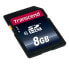 Transcend SD Card SDXC/SDHC Class 10 8GB - 8 GB - SDHC - Class 10 - NAND - 30 MB/s - Black