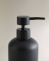 Black resin bathroom soap dispenser