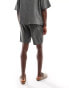 ONLY & SONS pull on fine cord short co-ord in grey