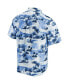 Фото #3 товара Men's Navy Atlanta Braves Tropical Horizons Button-Up Shirt