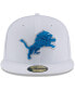 Фото #4 товара Men's White Detroit Lions Omaha 59FIFTY Fitted Hat
