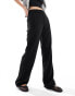 Vero Moda tailored straight leg trousers in black