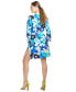 Фото #2 товара Платье Natori с цветочным принтом и поясом на 3/4 рукавом