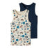 ფოტო #2 პროდუქტის NAME IT Dark Sapphire Rays Sleeveless T-Shirt 2 units