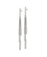 ფოტო #2 პროდუქტის Stainless Steel Polished Bar Dangle Earrings