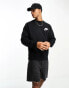 Фото #10 товара Nike Club fleece crew neck sweatshirt in black