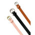 Фото #1 товара No Boundaries Belts Women's XL Blush Black Cognac Buckle Sleek Skinny 3-Pack