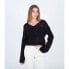 Фото #1 товара HURLEY Easy Times Crochet V Neck Sweater