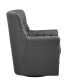 Mathis 29.5" Fabric Wide Swivel Glider Chair