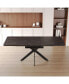 Фото #5 товара Horn-Shaped Round Dining Table with Metal Base