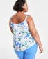 Фото #2 товара Plus Size Floral Spaghetti-Strap Camisole, Created for Macy's