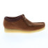 Фото #1 товара Clarks Wallabee 26165806 Mens Brown Suede Oxfords & Lace Ups Casual Shoes