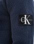 Calvin Klein Jeans badge jumper in navy