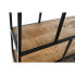 Фото #2 товара Полка DKD Home Decor Чёрный Натуральный Темно-коричневый Металл Переработанная древесина Древесина манго 100 x 37 x 180 cm