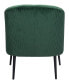 31" Steel, Polyester Ranier Boho Chic Accent Chair