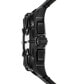 Men's Framed Chronograph Black Leather Watch 44mm