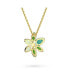 ფოტო #2 პროდუქტის Crystal Mixed Cuts Flower Gema Pendant Necklace