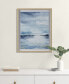 Фото #3 товара Sparkling Sea Framed Glass and Single Matted Abstract Landscape Coastal Wall Art
