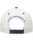 Men's Cream, Navy Love Yourself Adjustable Snapback Hat