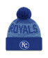 ფოტო #3 პროდუქტის Men's Royal Kansas City Royals Authentic Collection Sport Cuffed Knit Hat with Pom