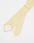 ASOS DESIGN slim tie in pastel yellow