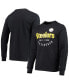 Men's Black Pittsburgh Steelers Peter Long Sleeve T-shirt