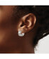 ფოტო #2 პროდუქტის Stainless Steel Polished and Textured Hinged Hoop Earrings