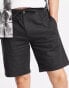 Фото #3 товара Pull&Bear linen shorts in black