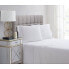 King 400 Thread Count Solid Percale Pillowcase Set White - Charisma
