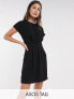 ASOS DESIGN Tall nipped in waist mini dress in black