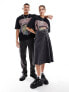 ASOS DESIGN unisex oversized graphic tee in black with Guns N Roses Tour prints