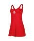 ფოტო #2 პროდუქტის Women's Scarlet Ohio State Buckeyes Logo Scoop Neck Dress