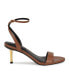 Women's Anny Round Toe Ankle Strap Heeled Sandals