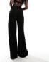 Southbeach oversized beach trousers in black