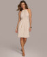 ფოტო #1 პროდუქტის Donna Karan Women's Chain-Trim Halter Sheath Dress