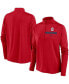 Фото #1 товара Women's Red St. Louis Cardinals Primetime Local Touch Pacer Quarter-Zip Top