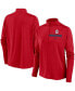 ფოტო #1 პროდუქტის Women's Red St. Louis Cardinals Primetime Local Touch Pacer Quarter-Zip Top