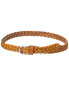 Persaman New York #1128 Braided Leather Belt Women's