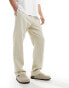 Фото #4 товара GANT drawcord cotton linen trousers in beige