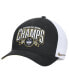 Men's Black/White Uconn Huskies 2024 NCAA Men's Basketball National Champions Locker Room Adjustable Hat
