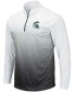 Men's Gray Michigan State Spartans Magic Team Logo Quarter-Zip Jacket
