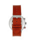 Men Tempest Leather Watch - Brown/Grey, 43mm